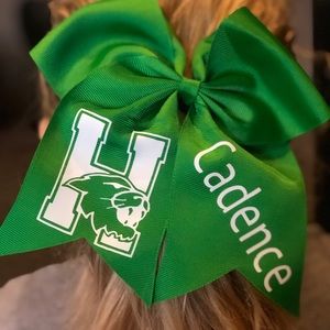 Personalized Sports Cheer Bow. Mascot, Sport, team